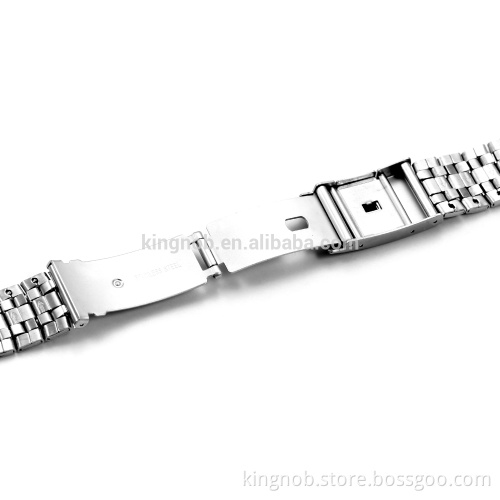 316L Stainless Steel Bracelet S/S Metal Watch Strap Link For Pebble 22mm Watch Band